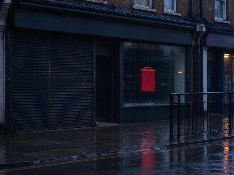 Closed UK high street betting shop at dusk, illustrating job loss warnings after the Machine Games Duty increase